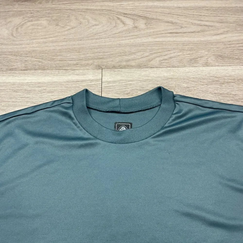 Nike Shirt Mens Large Blue ACG Outdoor Hiking Baselayer Short Sleeve